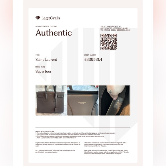 Saint Laurent Gray Sac De Jour Bag - Picture 8 of 8